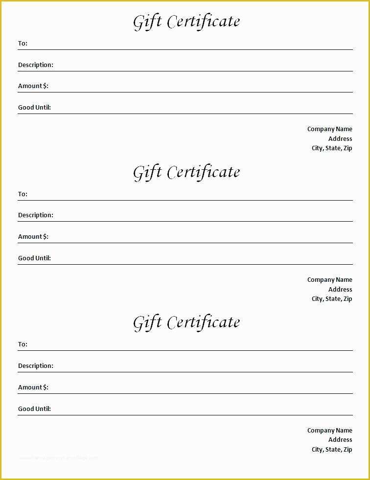 Gift Certificate Template Free Download Of Microsoft Gift Certificate Template Free Download Word