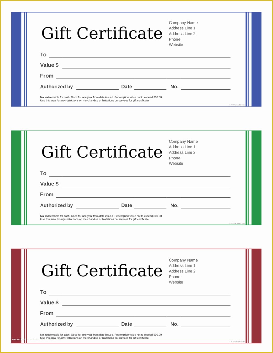 Gift Certificate Template Free Of 2018 Gift Certificate Form Fillable Printable Pdf