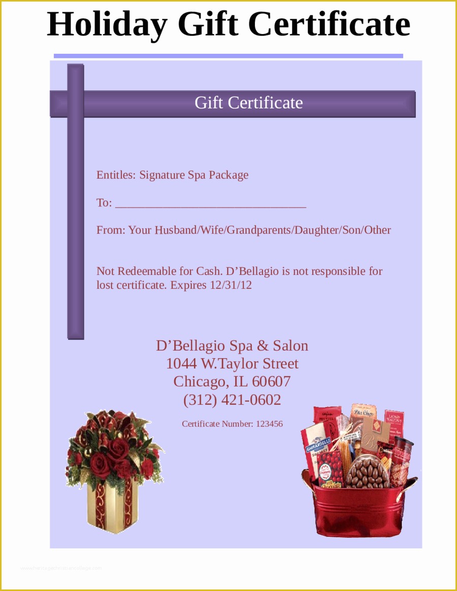 Gift Certificate Template Free Of 2018 Gift Certificate form Fillable Printable Pdf