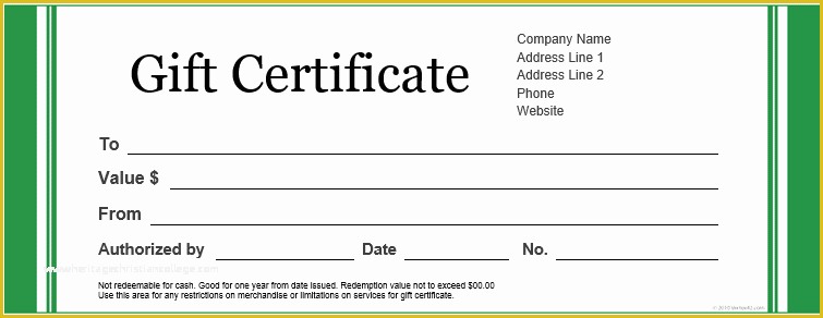 Gift Certificate Template Free Of Gift Certificate Designs & Templates