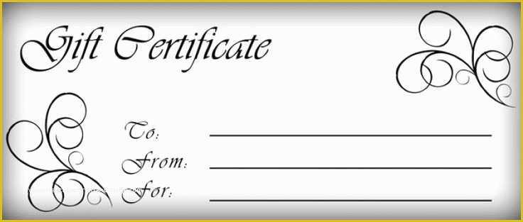 Gift Certificate Template Free Of New Editable Gift Certificate Templates