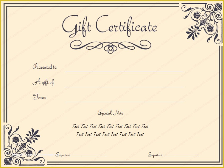 Gift Certificate Template Free Of Tvoucher Ttemplate Tcertificate