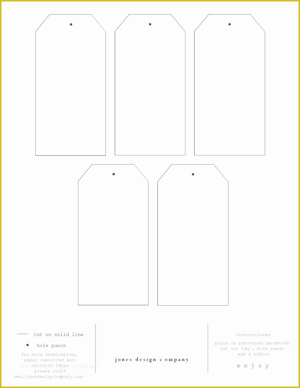 Gift Tag Template Free Of Diy T Tags Free Template and Printable Paper