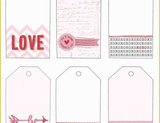 Gift Tag Template Free Of Free T Tags Template Valentine S Day