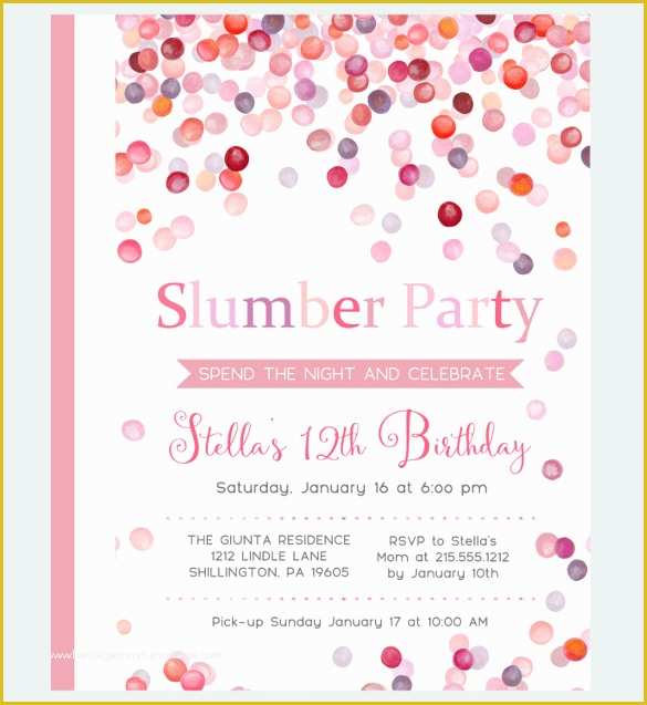 Girl Birthday Invitations Templates Free Of 25 Party Invitation Templates Psd Ai Word