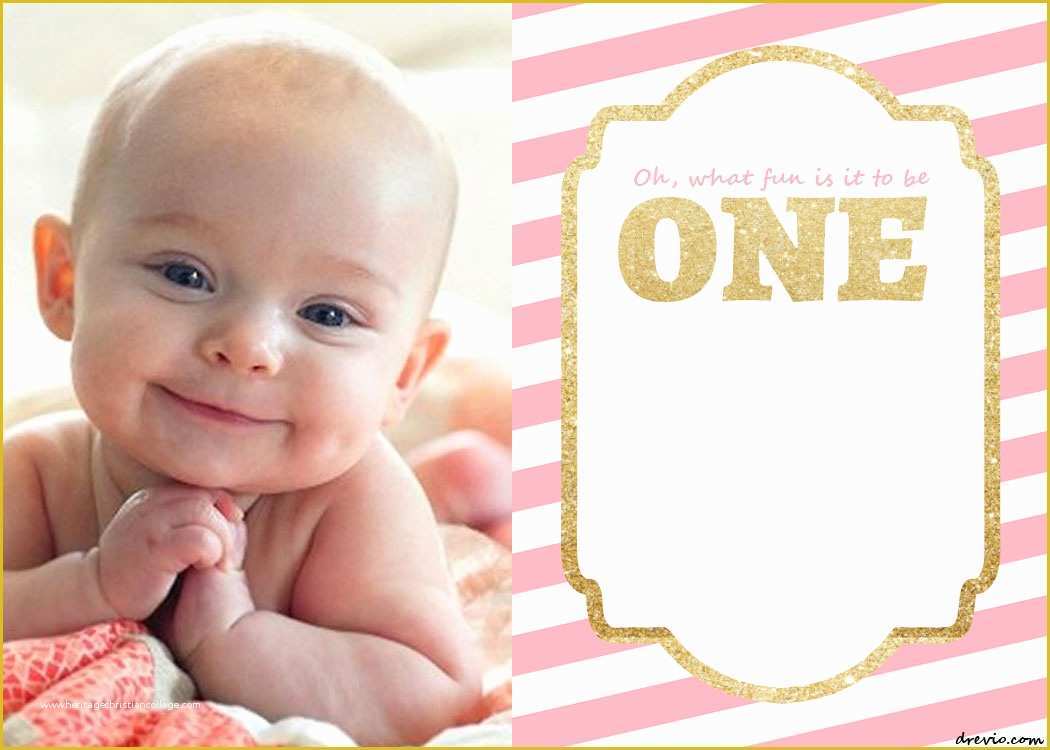 Girl Birthday Invitations Templates Free Of Free Printable 1st Birthday Invitations Template