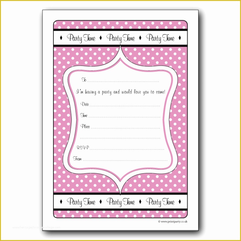 Girl Birthday Invitations Templates Free Of Girl Birthday Invitation Templates – Happy Holidays