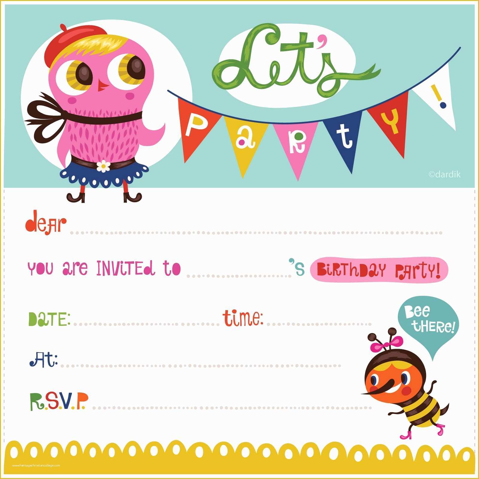 Girl Birthday Invitations Templates Free Of orange You Lucky My Printable Birthday Invitation