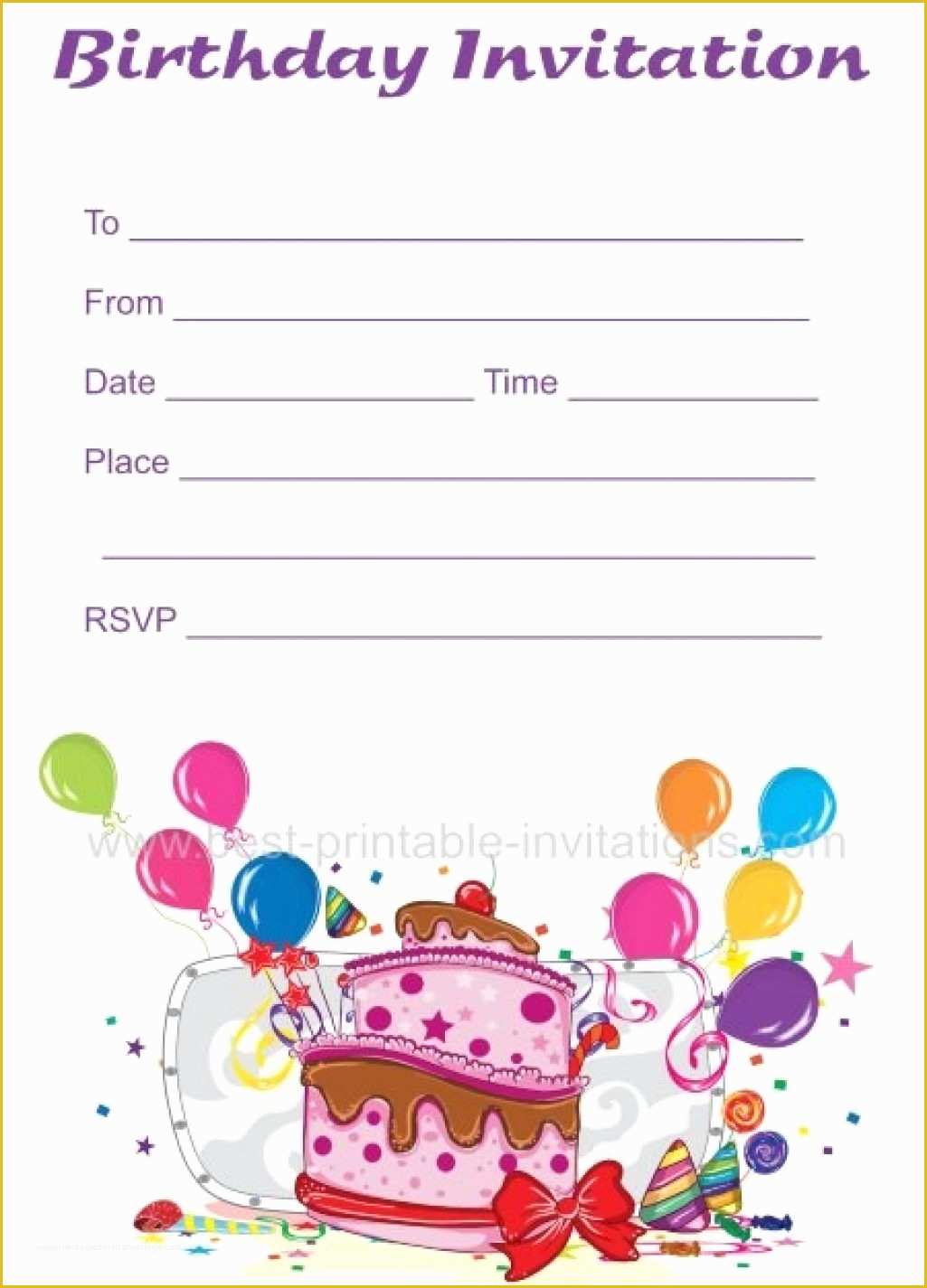 Girl Birthday Invitations Templates Free Of Thursday February 28th 2019’s Archives Free Birthday