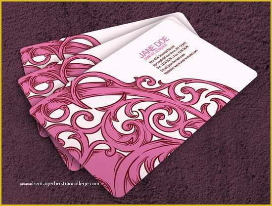Girly Business Cards Templates Free Of Girly Business Cards Templates Free