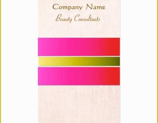 Girly Business Cards Templates Free Of Hot Pink Girly and Feminine Beauty Consultant Business