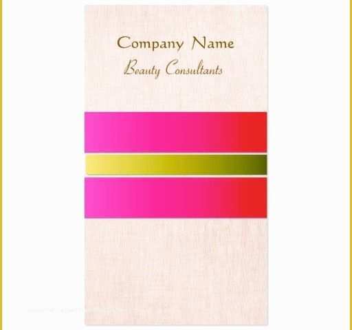 Girly Business Cards Templates Free Of Hot Pink Girly and Feminine Beauty Consultant Business