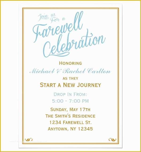 Farewell Party Flyer Template Free