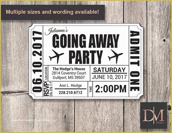 Going Away Flyer Template Free Of 14 Going Away Party Flyer Designs & Templates Psd Ai