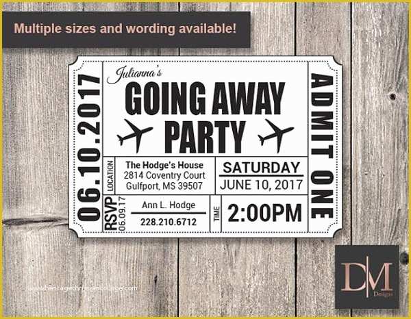 Going Away Flyer Template Free Of 14 Going Away Party Flyer Designs &amp; Templates Psd Ai