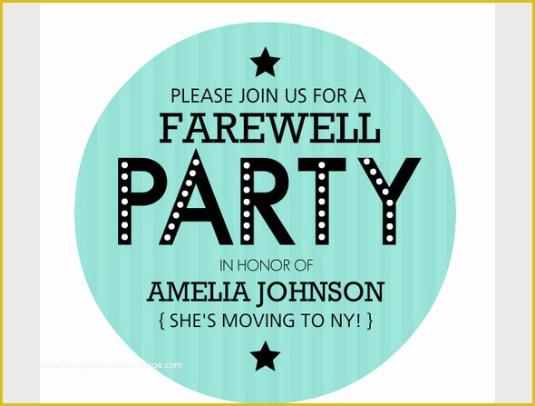 Going Away Flyer Template Free Of Fare Well Party Invitation Templates Free