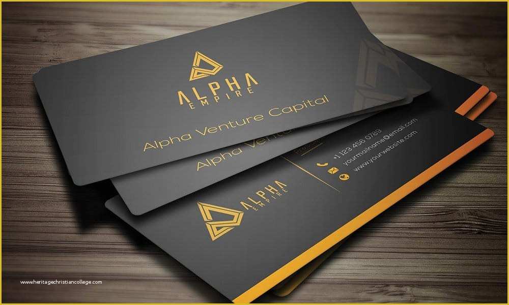 Gold Business Card Template Free Of 100 Free Business Cards Psd the Best Of Free Business Cards