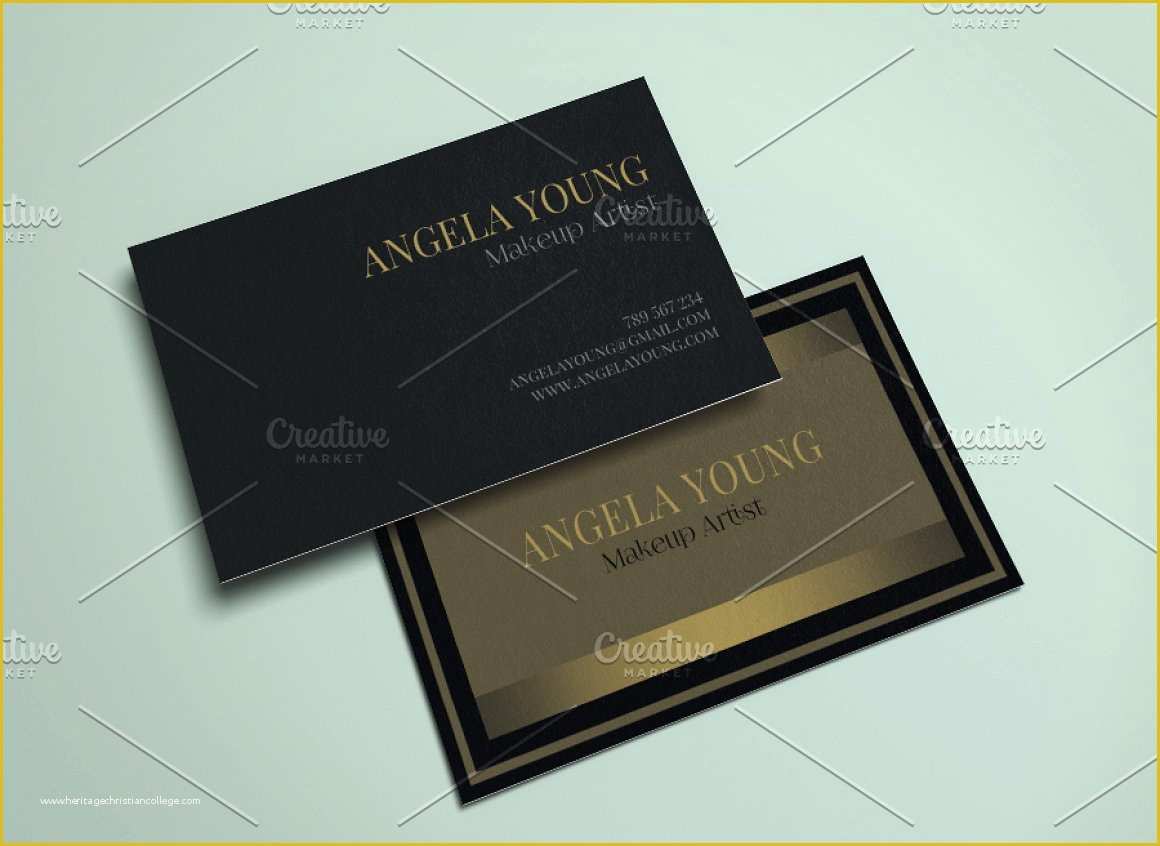 Gold Business Card Template Free Of 25 Black and Gold Business Card Templates