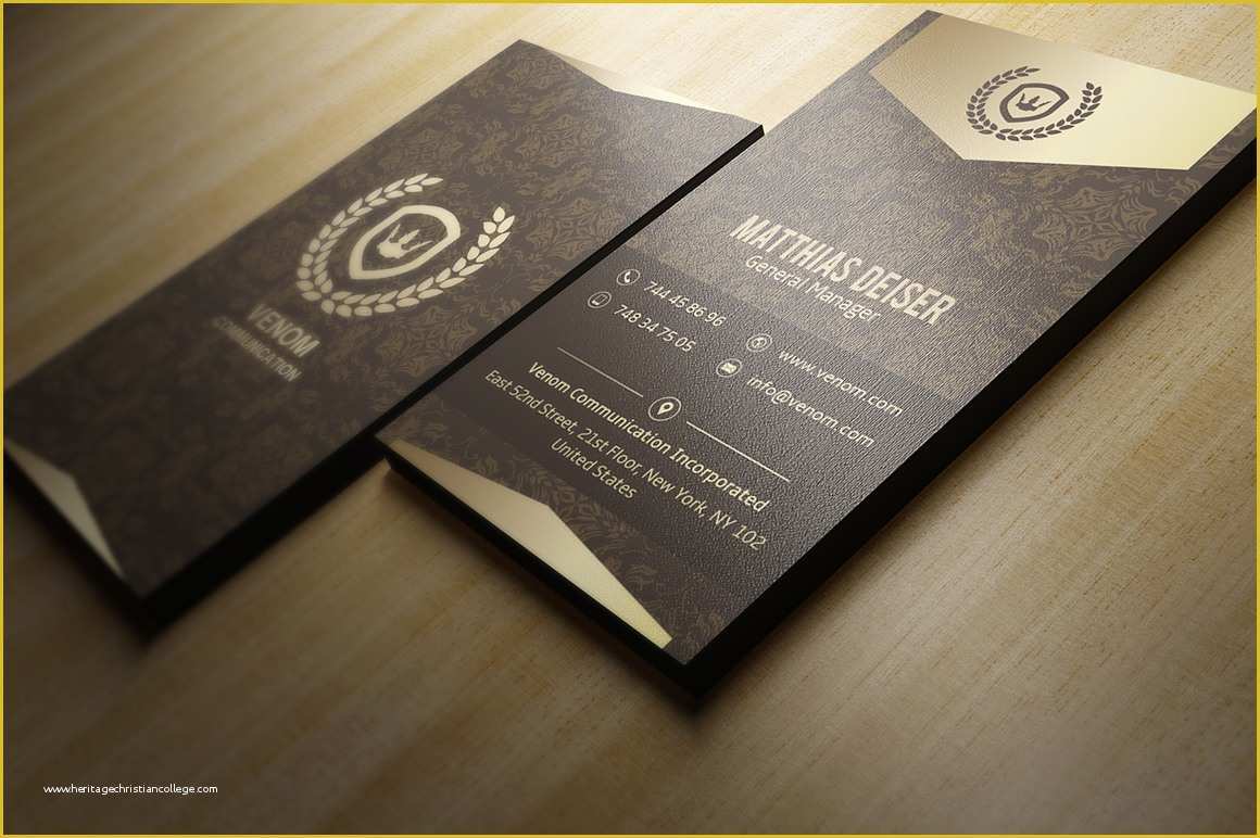 Gold Business Card Template Free Of 25 Gold Business Cards Bundle On Behance