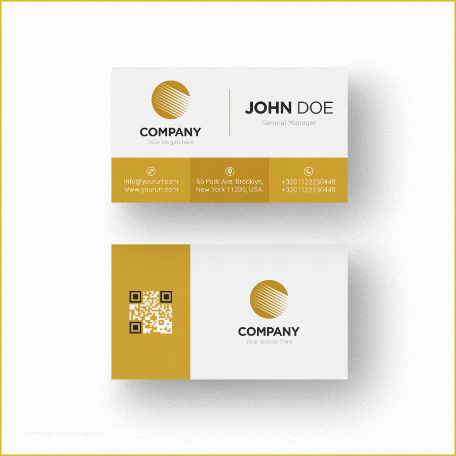 Gold Business Card Template Free Of Download White and Gold Business Card Design Template Free