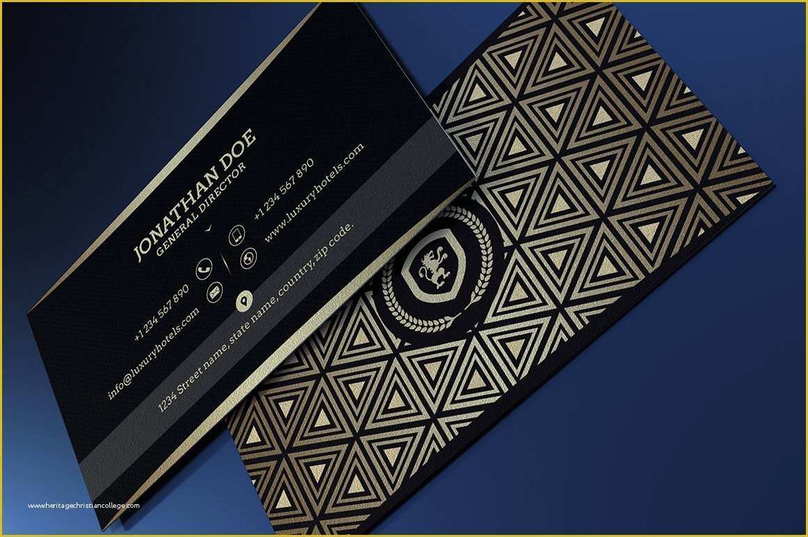 Gold Business Card Template Free Of Gold and Black Business Card 41 Business Card Templates