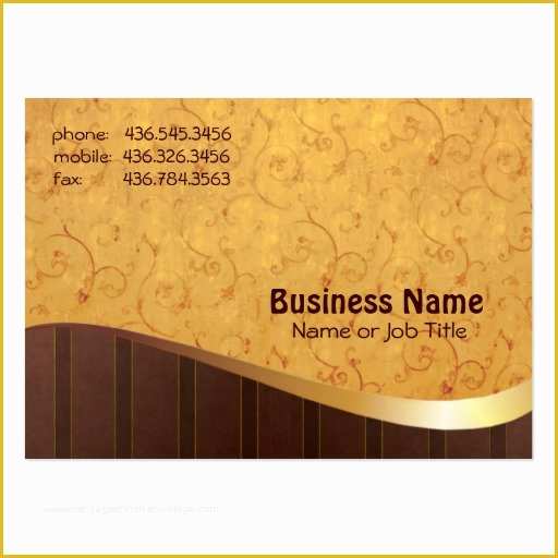 Gold Business Card Template Free Of Gold N Brown Business Cards Pack 100