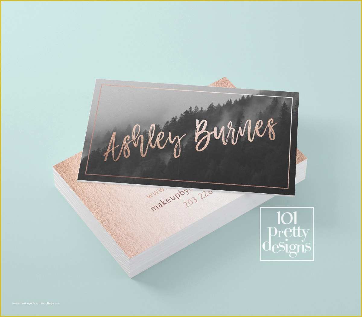 Gold Business Card Template Free Of Rose Gold Business Card Template Gold Printable Business Card