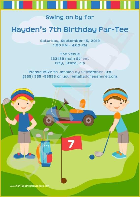 Golf Party Invitation Template Free Of 17 Best Images About Golf events On Pinterest