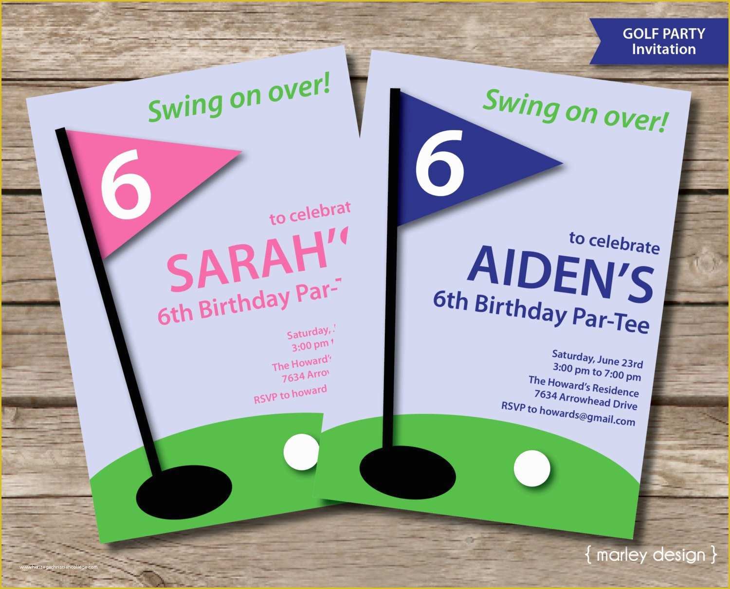 Golf Party Invitation Template Free Of Golf Invitation Printable Golf Party Invitation Golf Birthday
