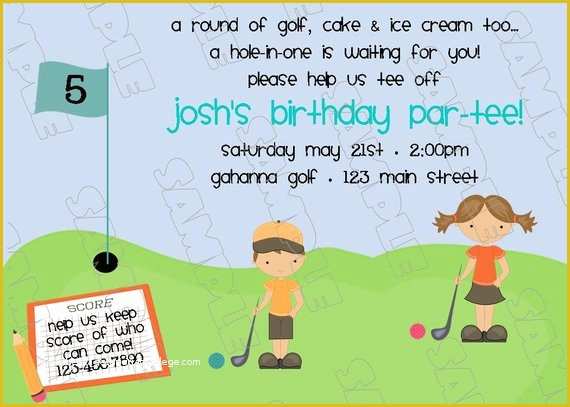 49 Golf Party Invitation Template Free