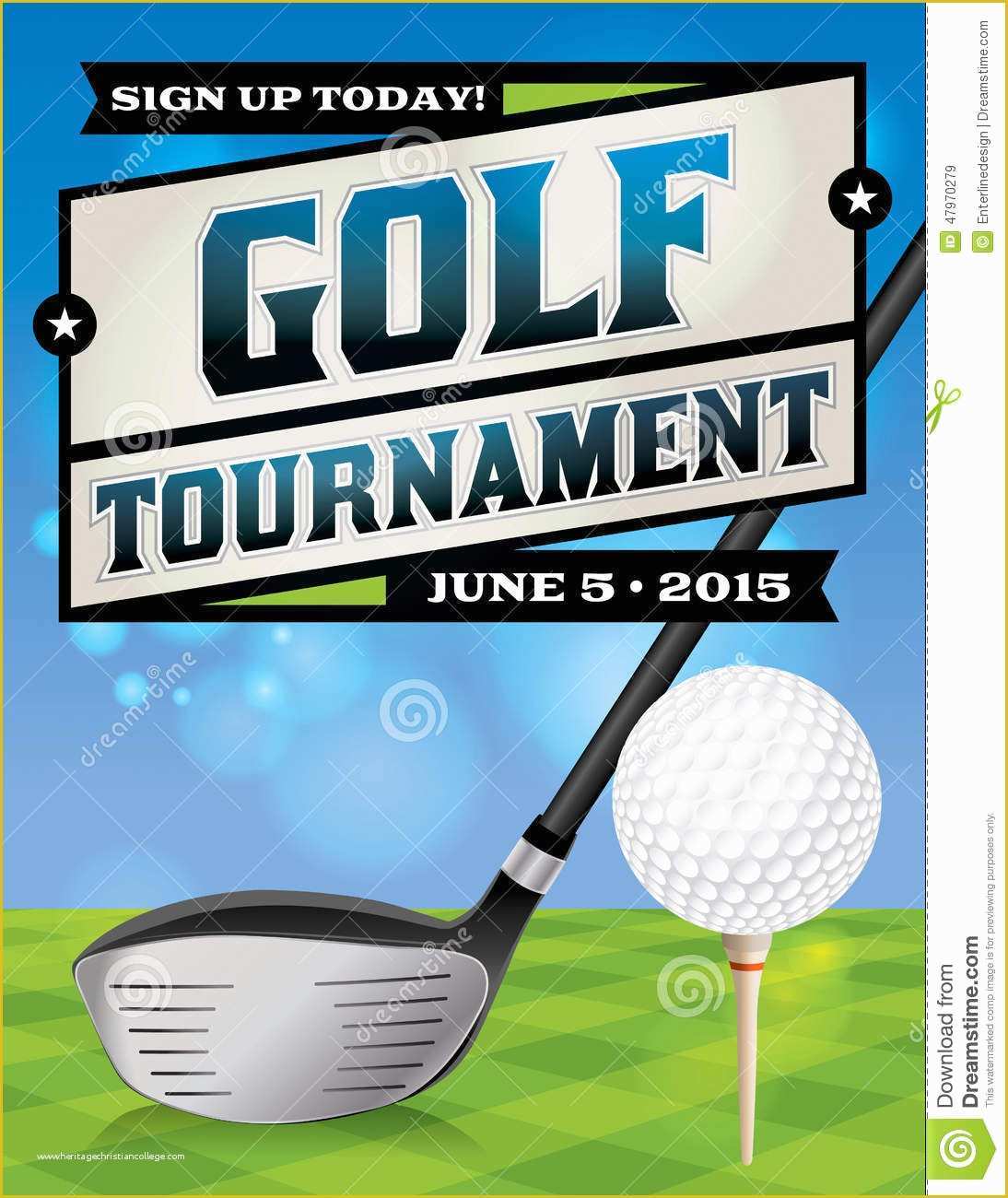 Golf tournament Flyer Template Download Free Of Golf tournament Flyer Illustration Stock Vector