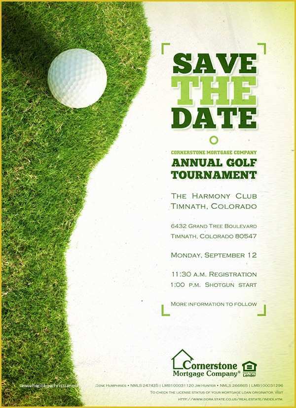 Golf tournament Invitation Template Free Of 2011 Cornerstone "colorado" Golf tournament Collateral On