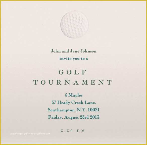 Golf tournament Invitation Template Free Of 25 Fabulous Golf Invitation Templates & Designs