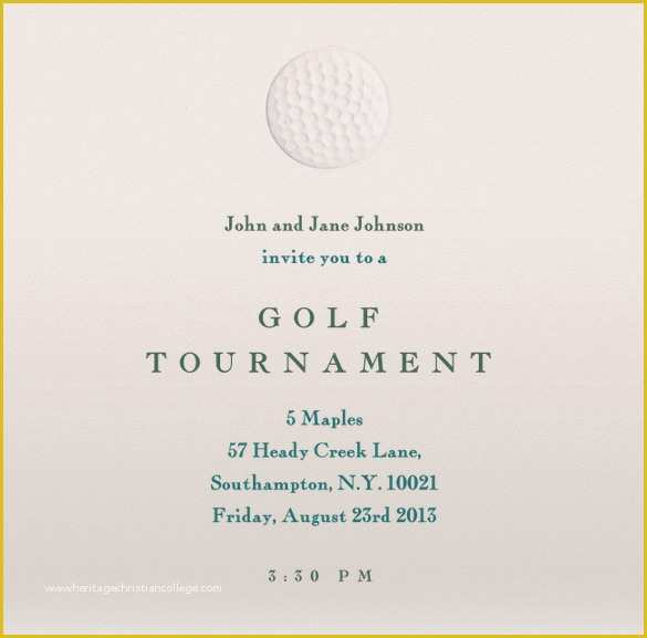 Golf tournament Invitation Template Free Of 25 Fabulous Golf Invitation Templates & Designs