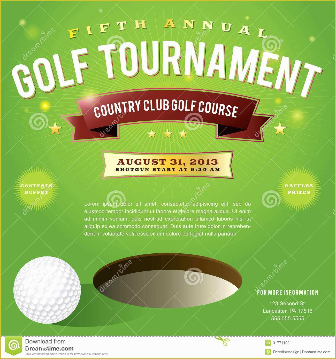 Golf tournament Invitation Template Free Of Golf Invitation Design