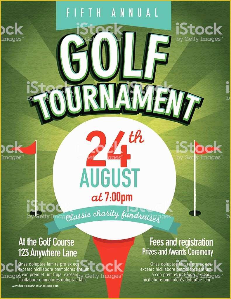 Golf tournament Invitation Template Free Of Green Golf tournament Invitation Design Template