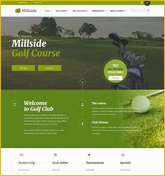 Golf Website Template Free Of 40 Best Sport Website Templates Free & Premium