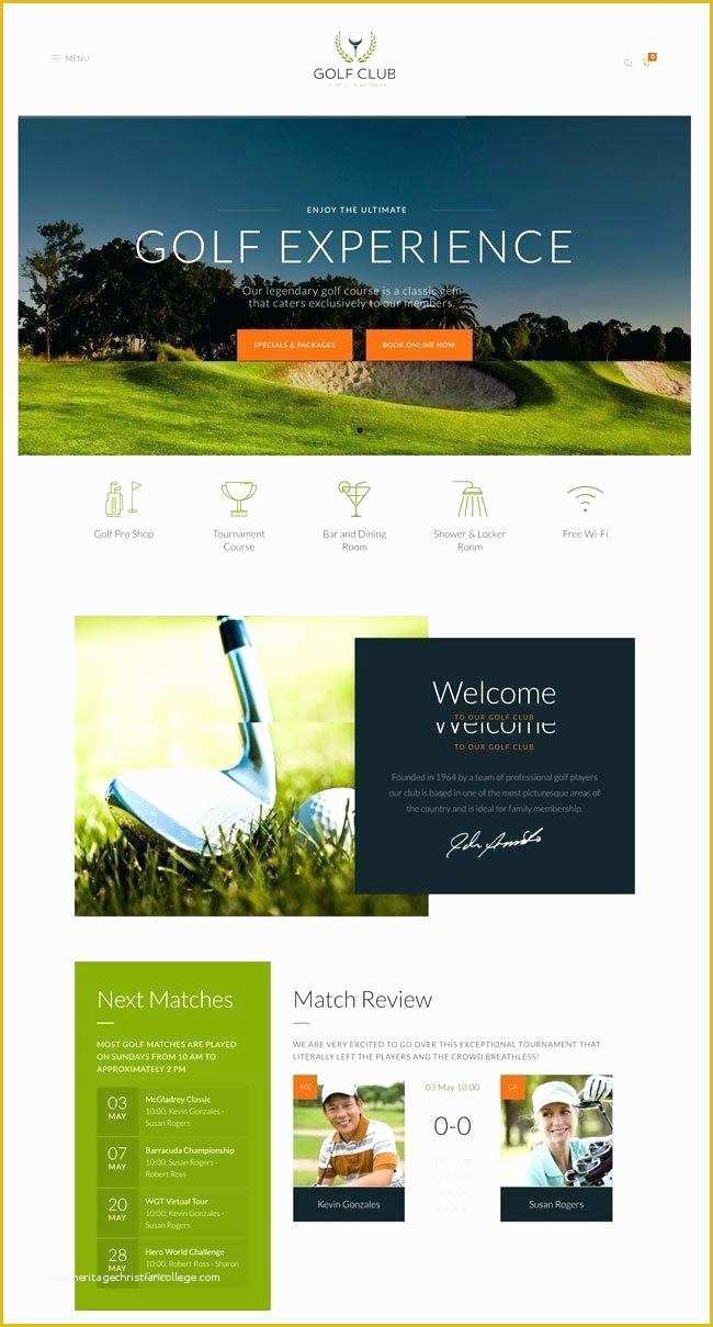 Golf Website Template Free Of Best Sport Website Templates Free Premium Football