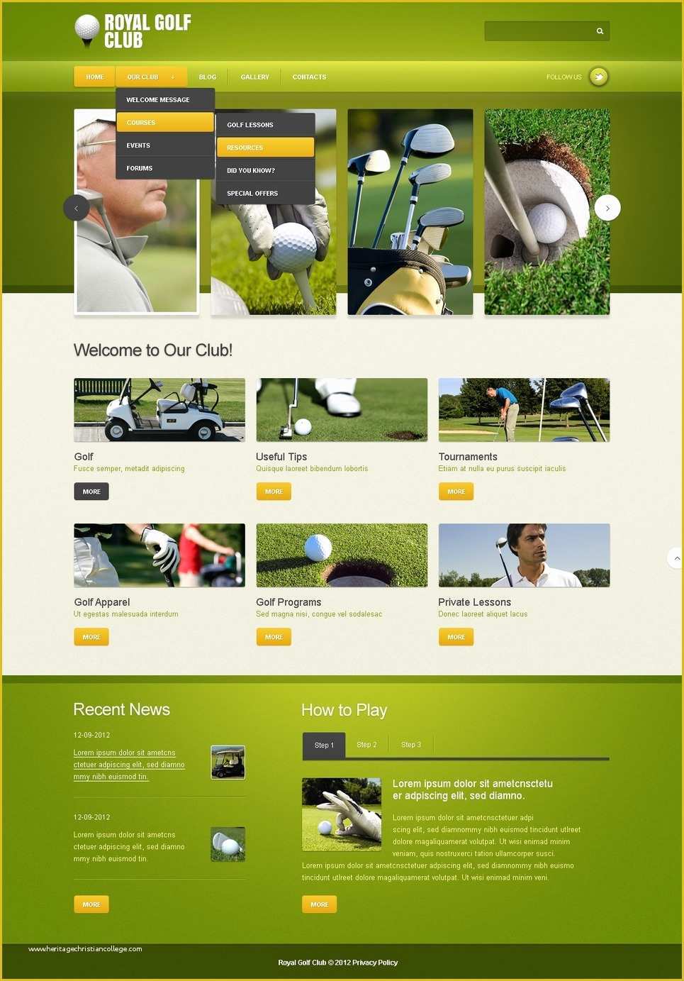 Golf Website Template Free Of Golf Joomla Template Web Design Templates Website