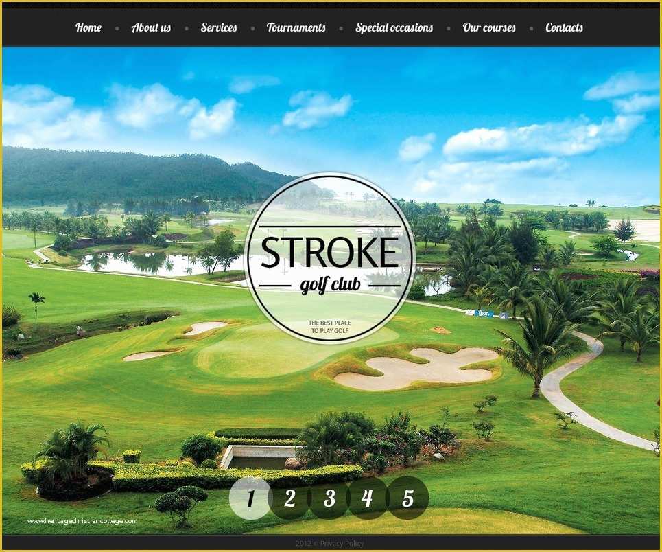 Golf Website Template Free Of Golf Website Template