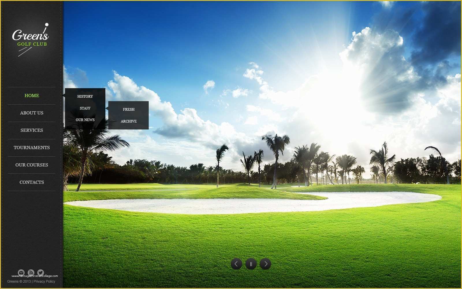 Golf Website Template Free Of Golf Website Template