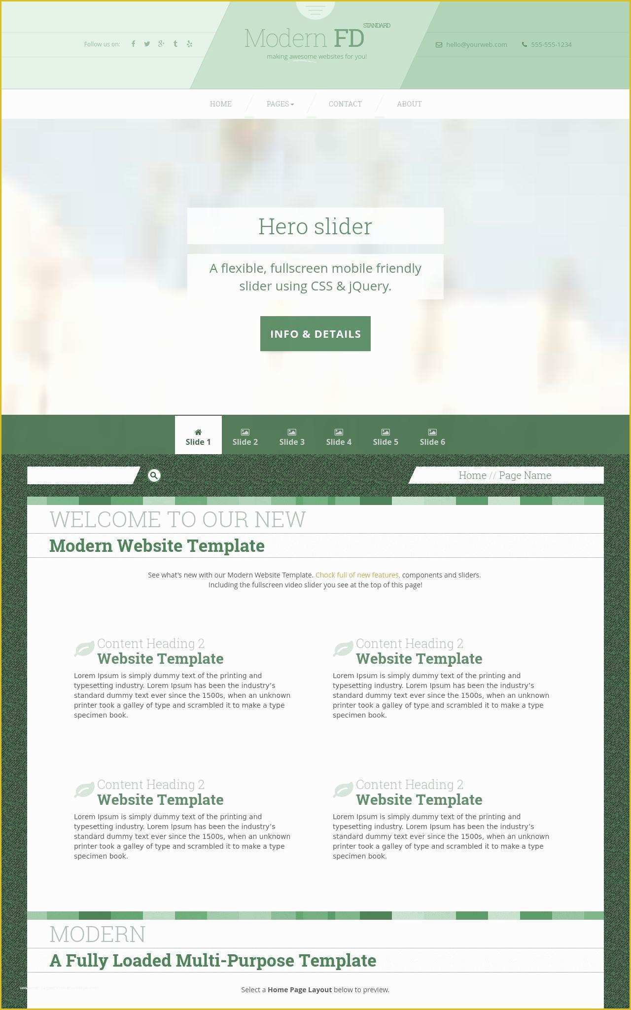 Golf Website Template Free Of Modern [fd] Golf Green White