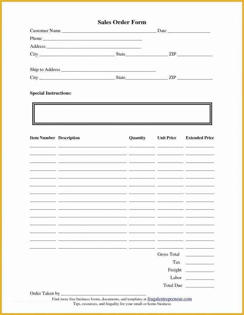 Google forms Free Templates Of order form Template Google Docs