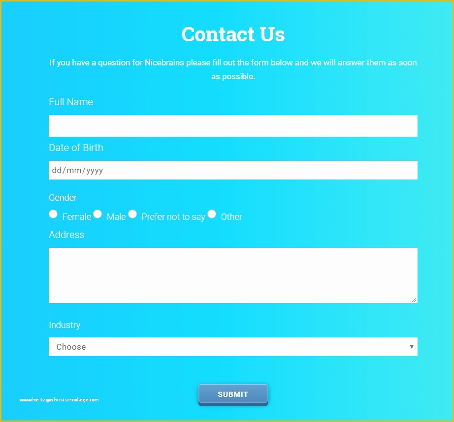 Google forms Free Templates Of the Simple Google form Template for Business