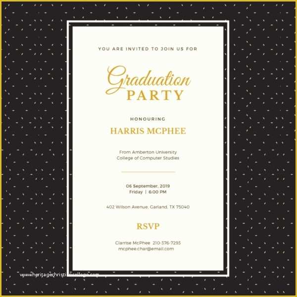 Graduation Dinner Invitation Template Free Of 42 Sample Graduation Invitation Designs & Templates Psd