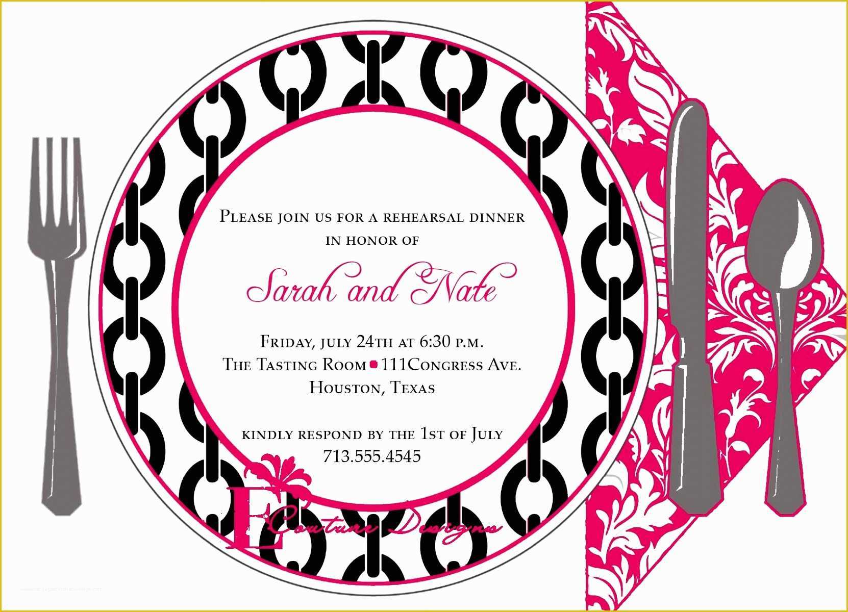 Free Dinner Invitation Templates Printable