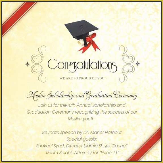 Graduation Dinner Invitation Template Free Of Ceremony Program Wording Template Resume Examples