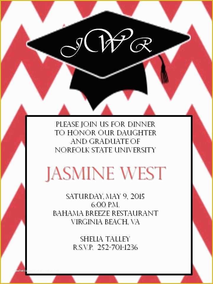 Graduation Dinner Invitation Template Free Of College Graduation Dinner Invitation