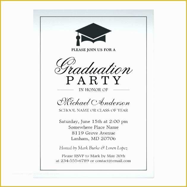 Graduation Dinner Invitation Template Free Of Open House Invitation Templates Full Size Program