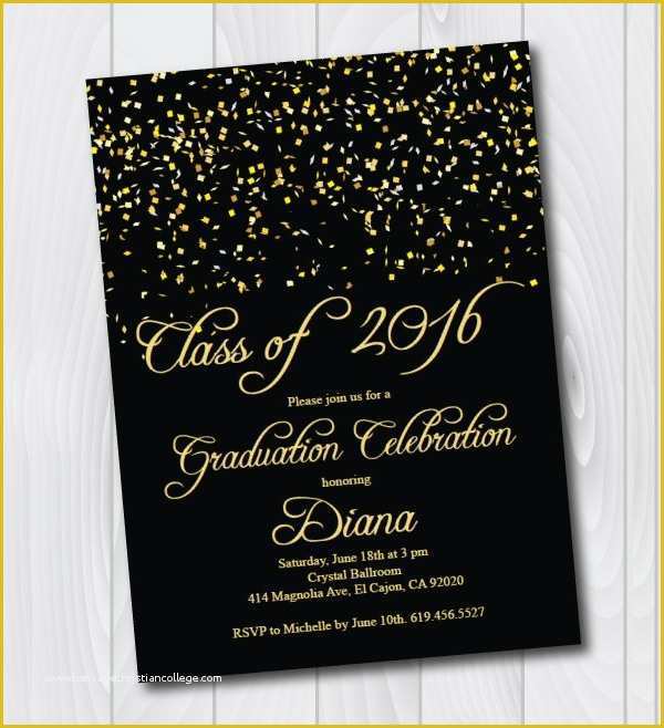 Graduation Invitation Card Template Free Download Of 19 Sample Graduation Invitations